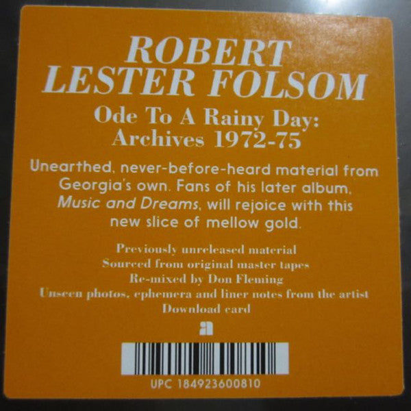 Ode To A Rainy Day: Archives 1972-1975 | Mint (M)