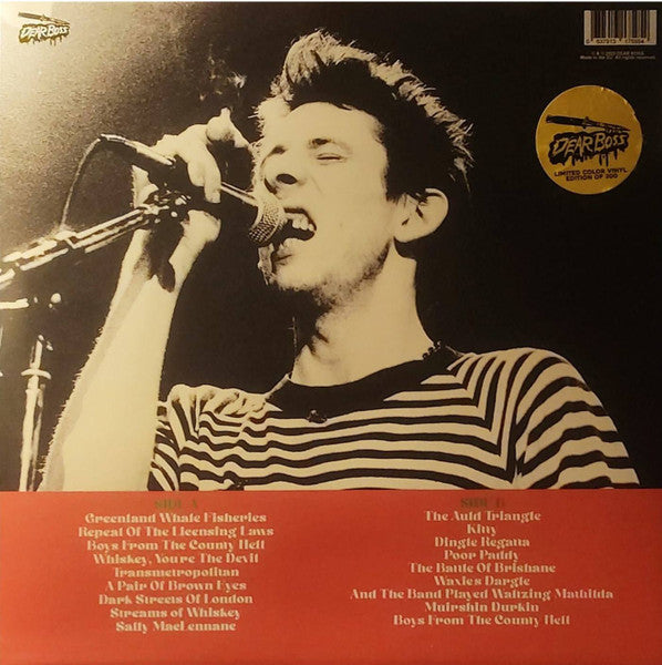 The Pogues - Pissed And Pinned. Live At Mcgonagles, Dublin, Ireland 1st March 1985 - FM Broadcast (COLOR VINYL) |