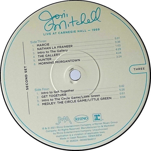 Joni Mitchell - Live At Carnegie Hall - 1969 (3xVINYL) *DISCOUNT COPY* | Mint (M) Mint (M)