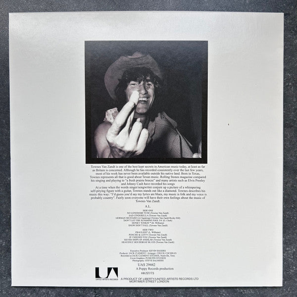 The Late Great Townes Van Zandt (VINYL) | Mint (M) Mint (M)