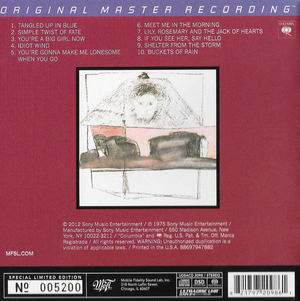 Blood On The Tracks (SACD) | Mint (M) Mint (M)