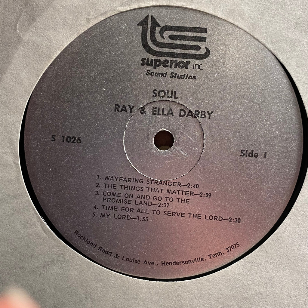 Ray & Ella Darby - Soul | Good Plus (G+) Near Mint (NM)