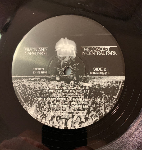 Simon & Garfunkel The Concert In Central Park 2xLP Mint (M) Mint (M)