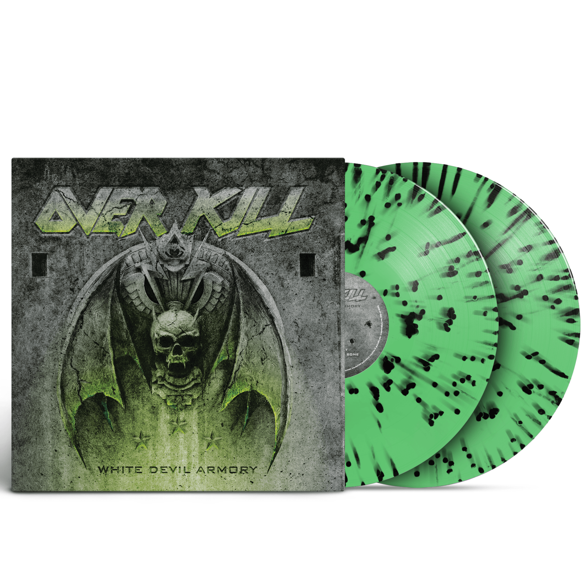 Overkill - White Devil Armory Splatter LP Vinyl Record