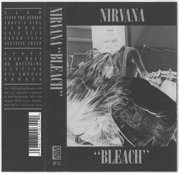 Nirvana – Bleach Music Cassette Tape