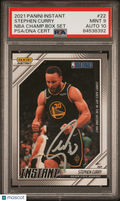 2021 Panini Instant NBA Champ Box Set #22 Stephen Curry signed PSA 9 Auto 10