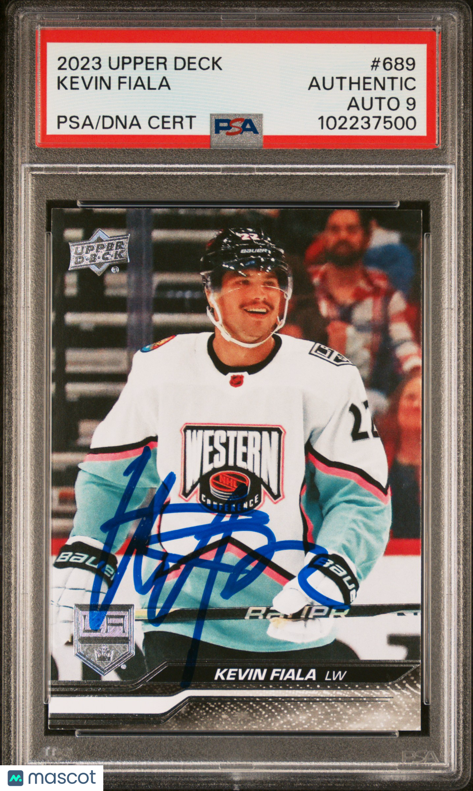 2023 Upper Deck #689 Kevin Fiala PSA A Auto 9
