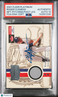 2001 Fleer Platinum National Patch Roger Clemens Signed Card Auto 10 PSA Yankees