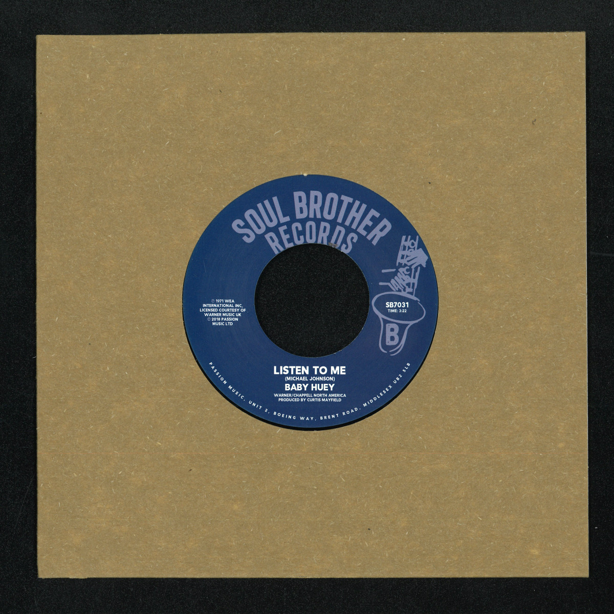 (PRESALE 5/8/26) Hard Times / Listen To Me (VINYL 7") | Mint (M) Generic