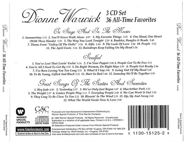 36 All-Time Favorites *CD* | Mint (M) Mint (M)