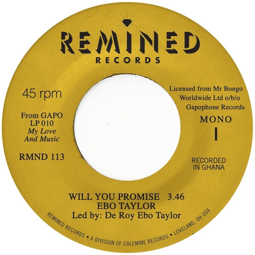 Ebo Taylor - Will You Promise / Maye Omama (7" VINYL) |