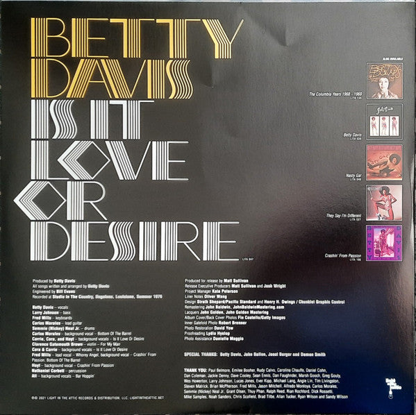 Is It Love Or Desire (SILVER VINYL) | Mint (M) Mint (M)