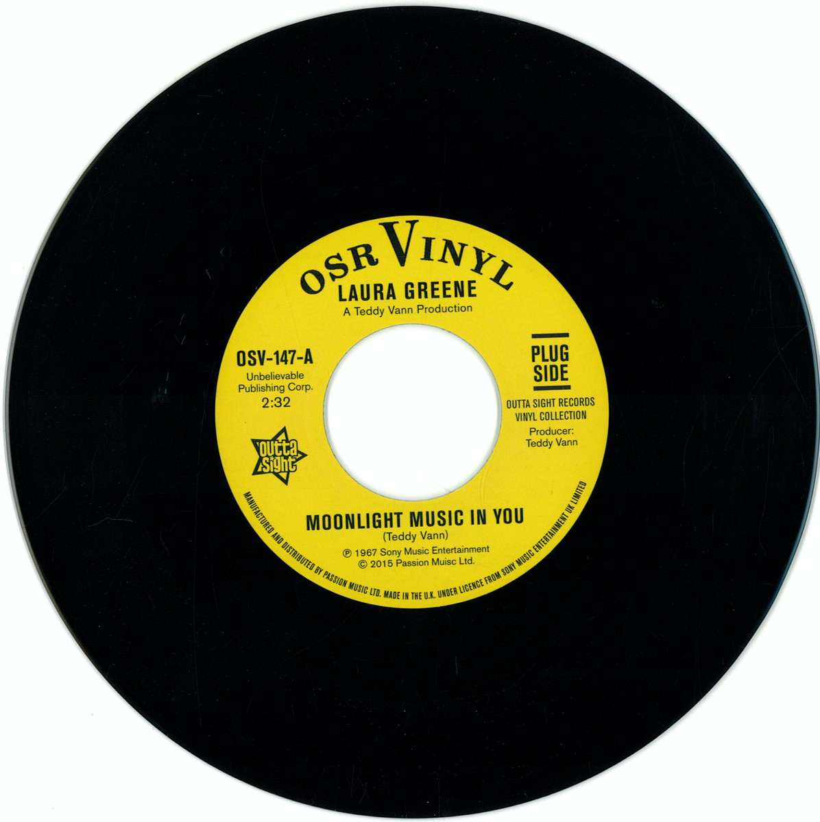 Laura Greene / Peggy March - (PRESALE 5/8/26) Moonlight Music And You / If You Loved Me (VINYL 7") | Mint (M) Mint (M)