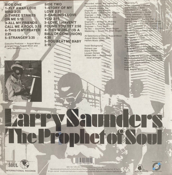 Larry Saunders - Stranger (COLOR VINYL RSD) |