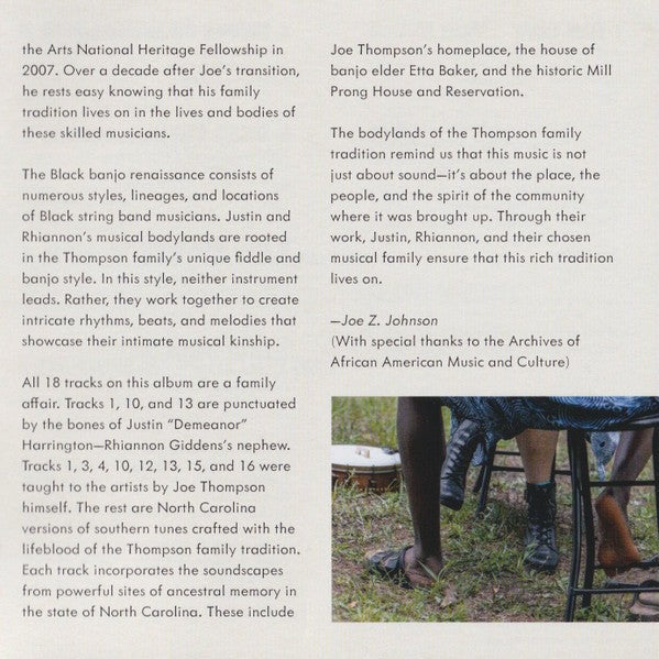 Rhiannon Giddens & Justin Robinson – What Did the Blackbird Say to the Crow Music CD