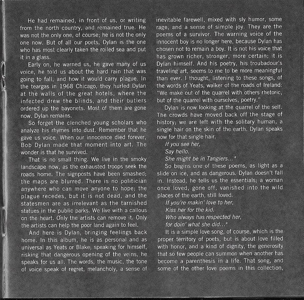Bob Dylan – Blood on the Tracks Music CD