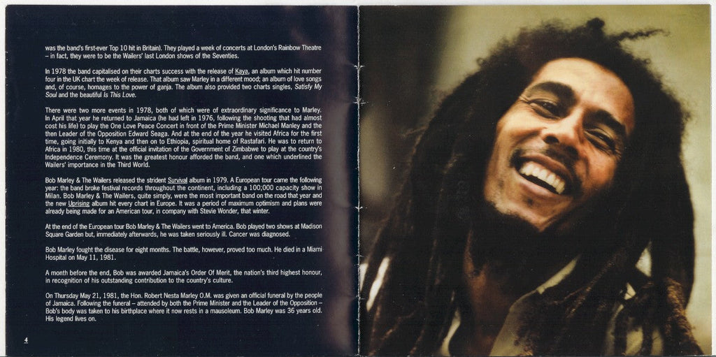 Bob Marley & The Wailers – Legend Music CD
