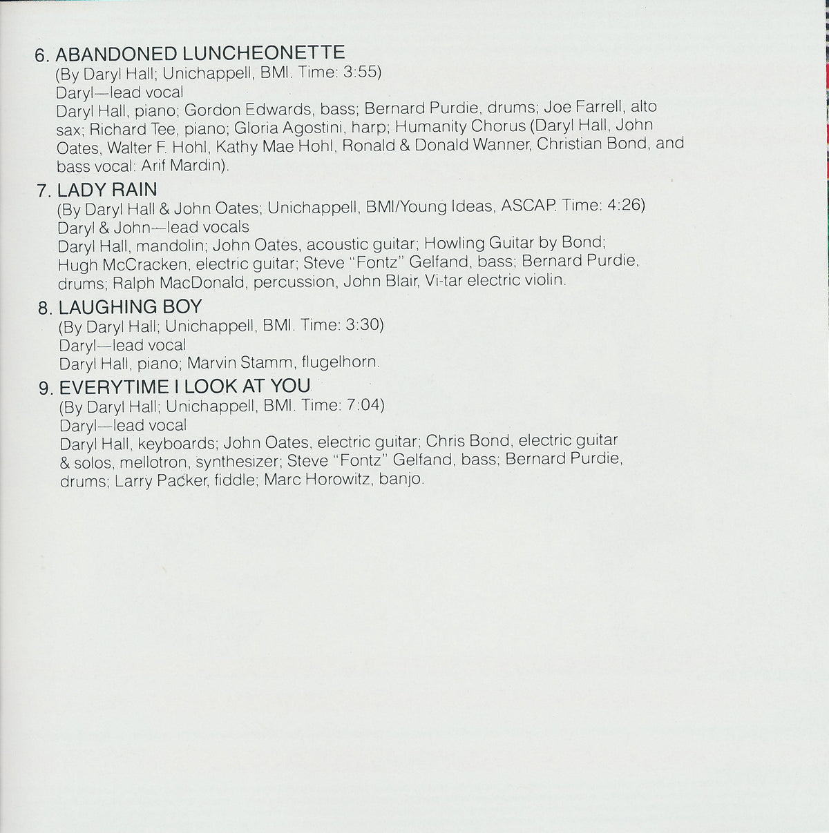 Daryl Hall & John Oates – Abandoned Luncheonette Music CD