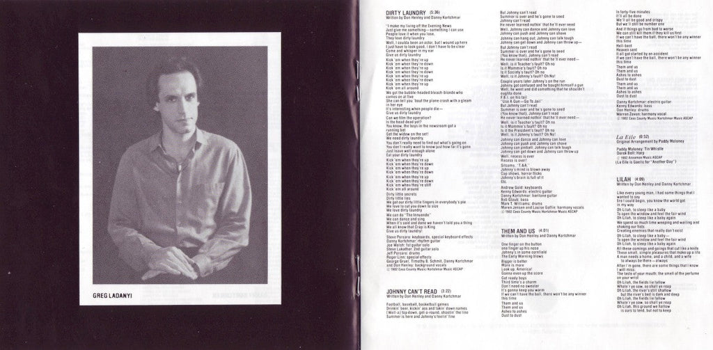 Don Henley – I Can't Stand Still Music CD