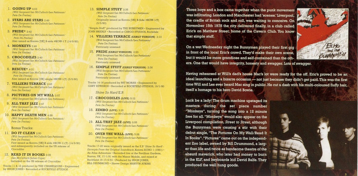 Echo & The Bunnymen – Crocodiles Music CD