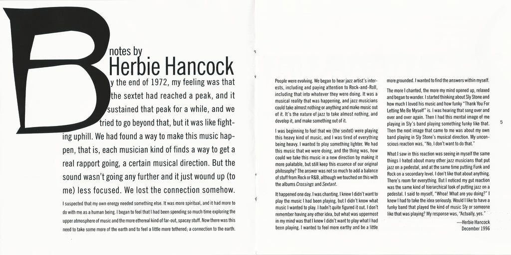 Herbie Hancock – Headhunters Music CD