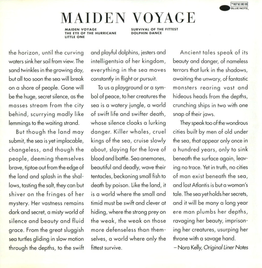 Herbie Hancock – Maiden Voyage Music CD