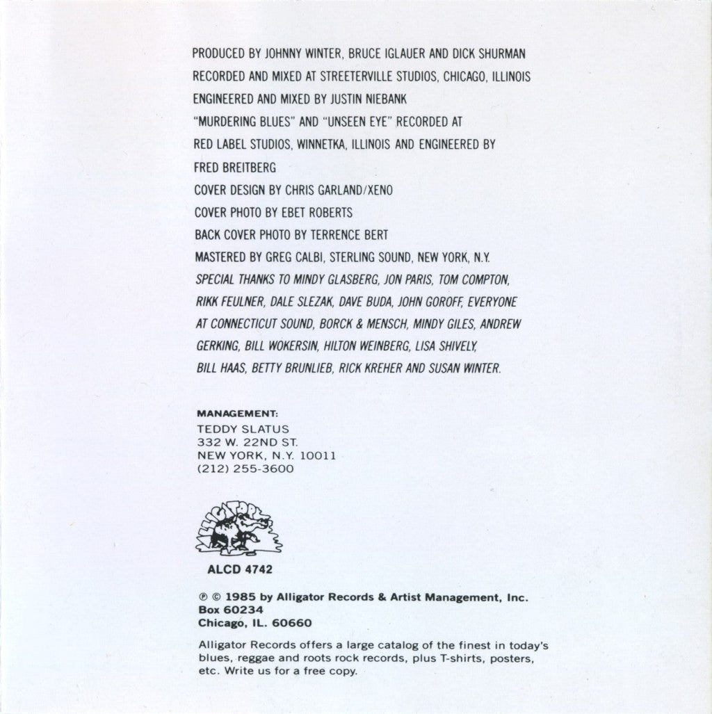 Johnny Winter – Serious Business Music CD