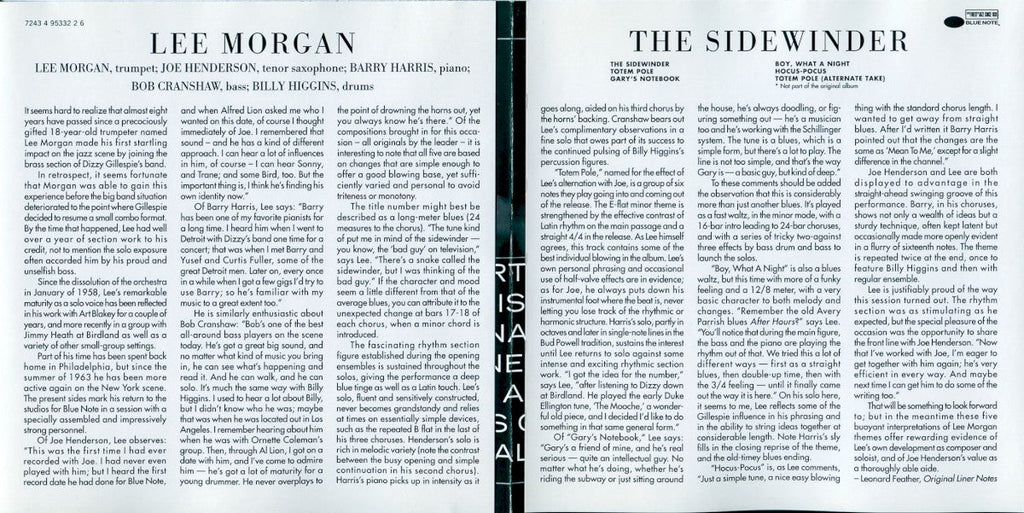 Lee Morgan – The Sidewinder Music CD
