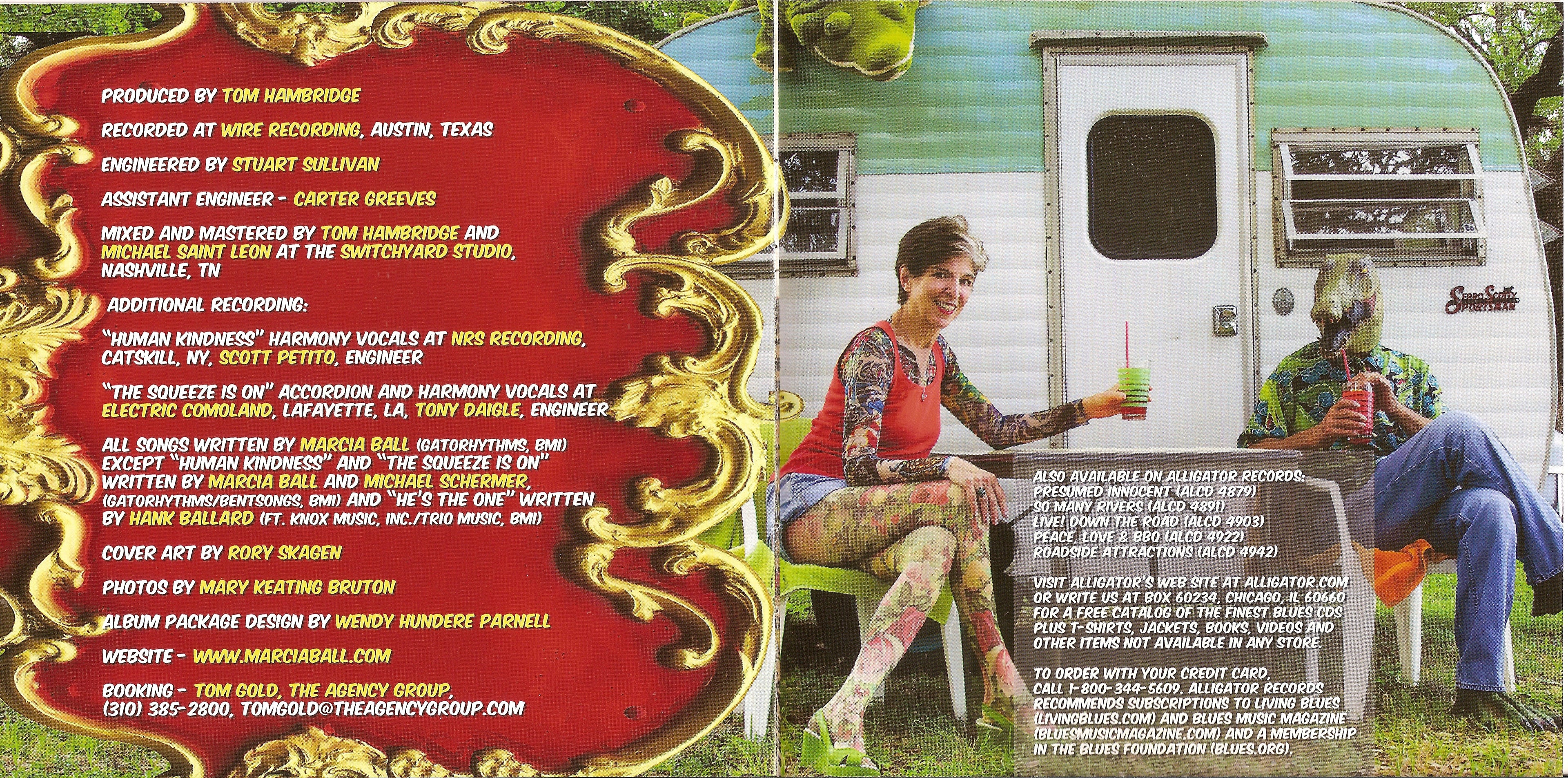 Marcia Ball – The Tattooed Lady & The Alligator Man Music CD