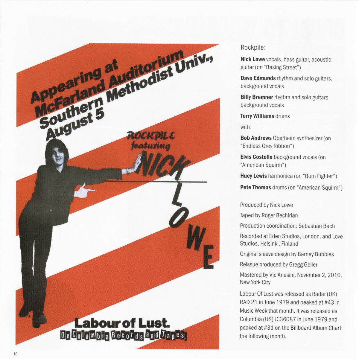 Nick Lowe – Labour of Lust Music CD