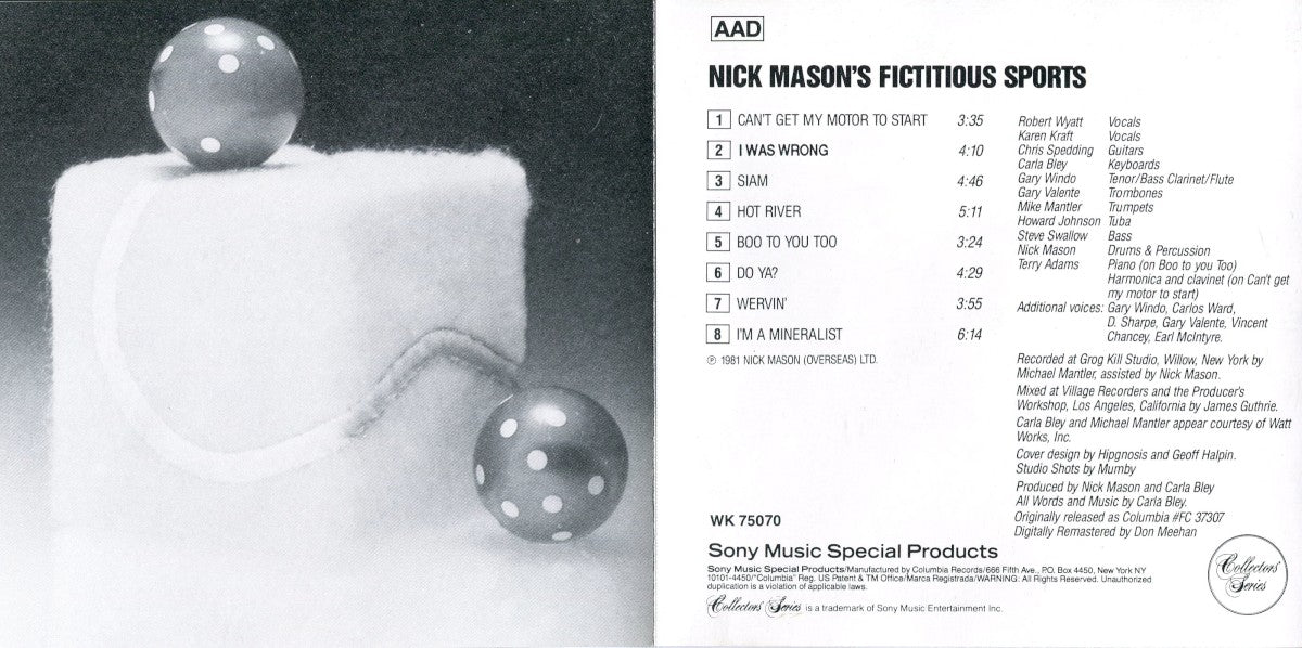Nick Mason – Fictitious Sports Music CD