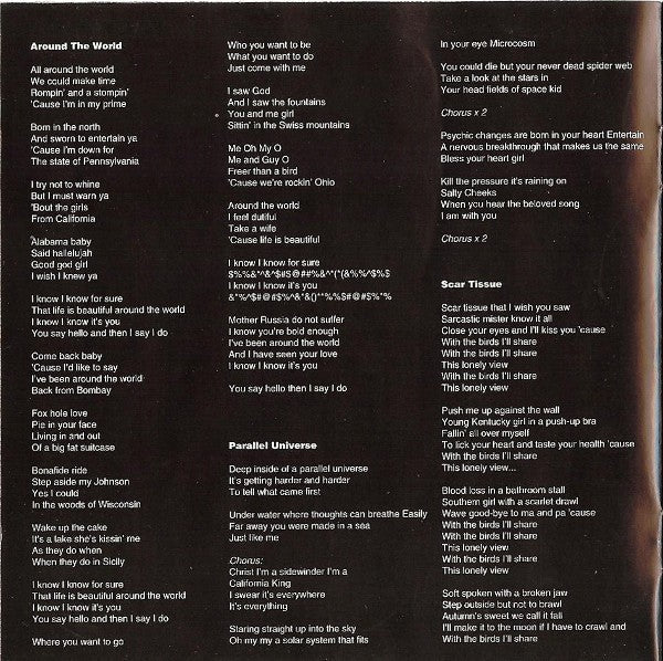 Red Hot Chili Peppers – Californication Music CD