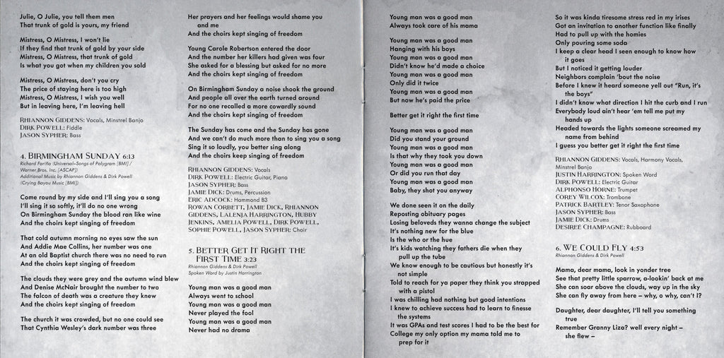 Rhiannon Giddens – Freedom Highway Music CD