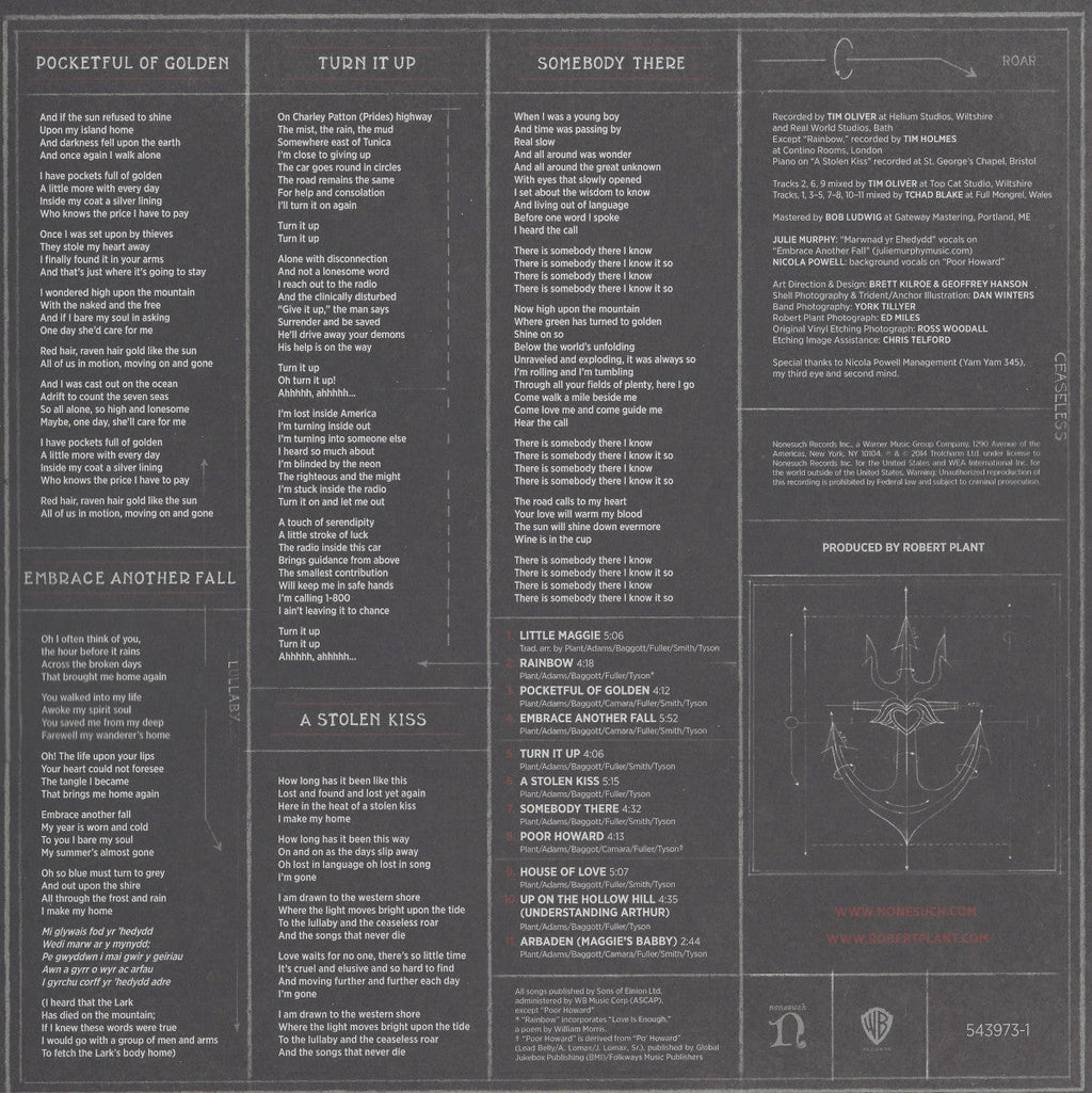 Robert Plant – lullaby and... The Ceaseless Roar (2-LP Vinyl) Vinyl Record