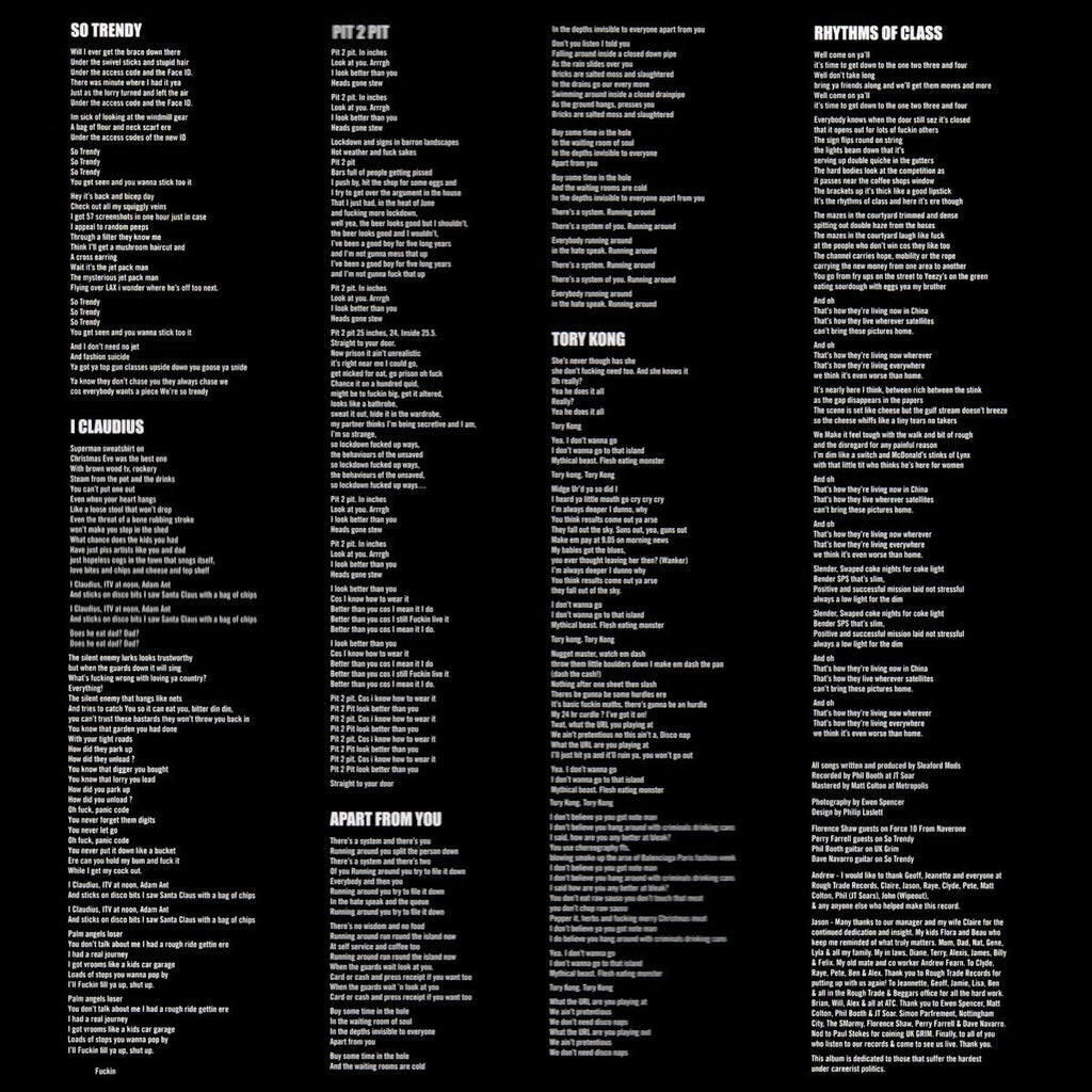 Sleaford Mods – UK GRIM (LP Vinyl) Vinyl Record