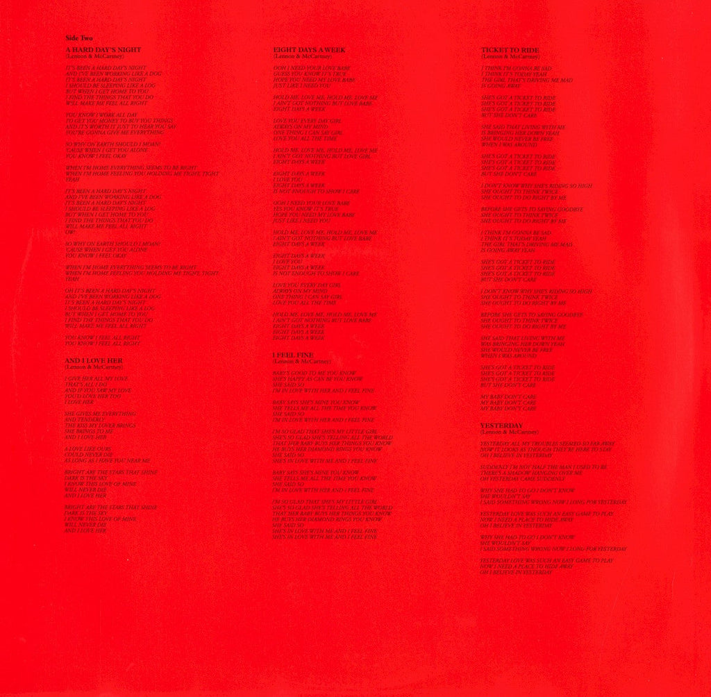 The Beatles – 1962-1966 (The Red Album): 2023 Edition (3-LP Vinyl) Vinyl Record