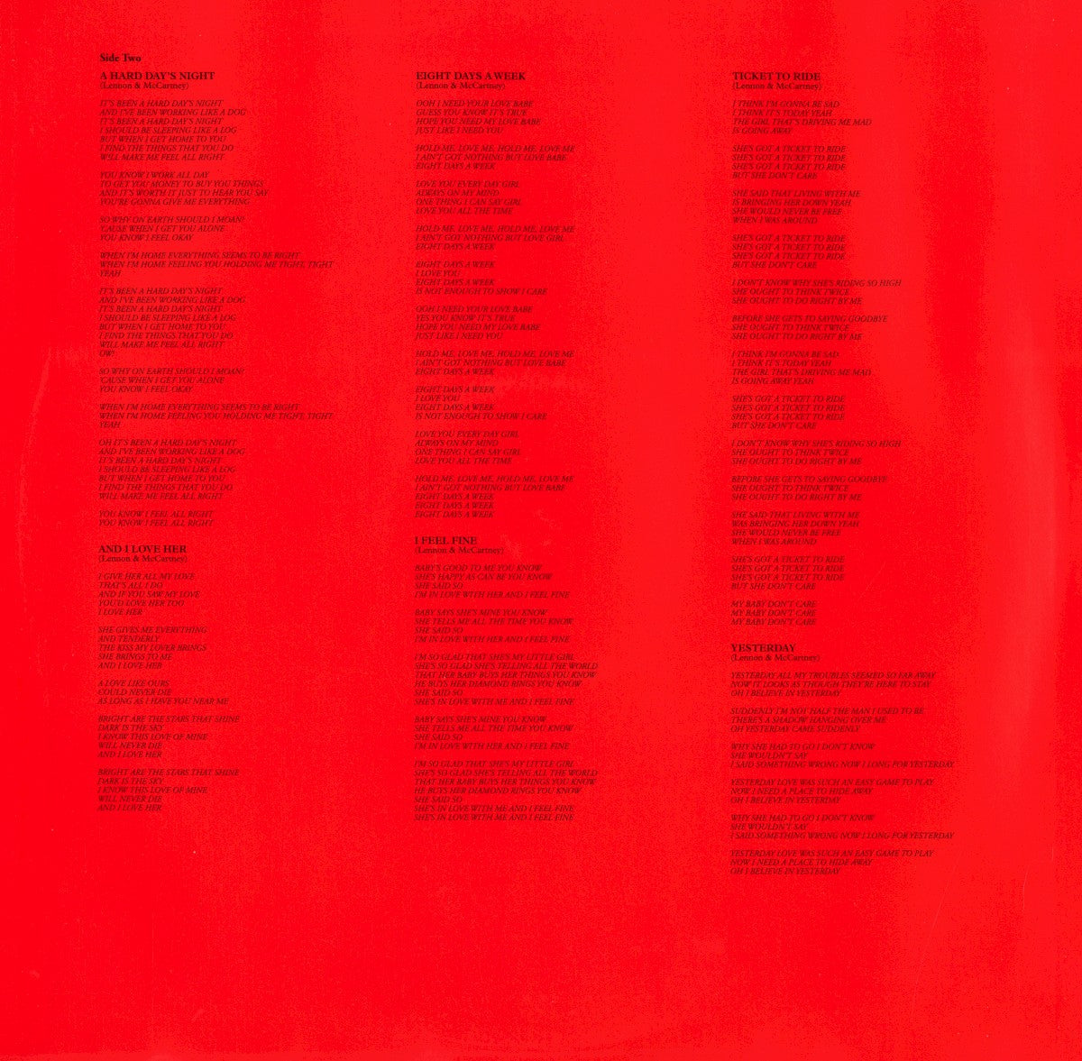 The Beatles – 1962-1966 (The Red Album): 2023 Edition (3-LP Vinyl) Vinyl Record