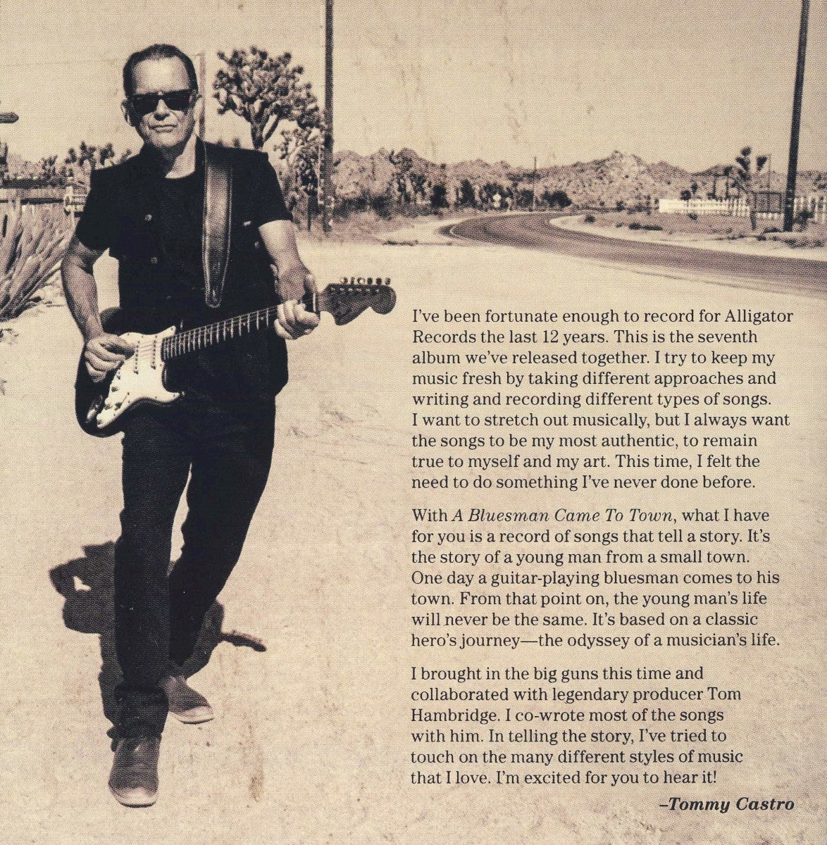 Tommy Castro – A Bluesman Came To Town Music CD