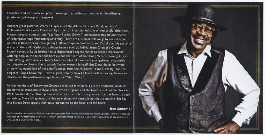 Buckwheat Zydeco – Lay Your Burden Down Music CD