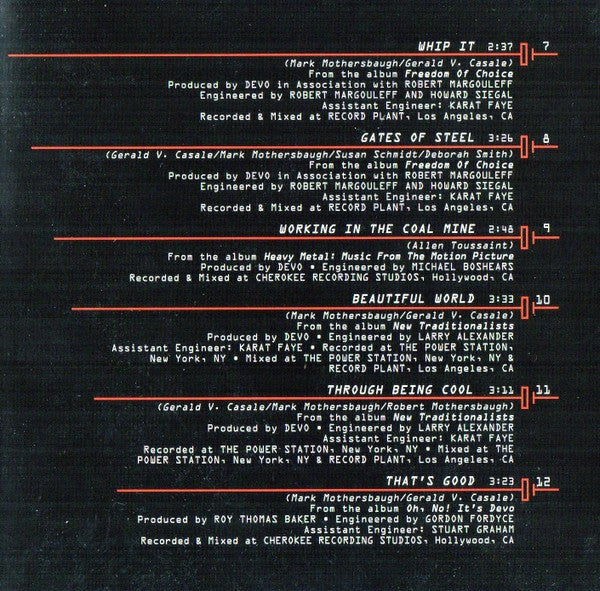 Devo – Energy Dome Frequencies Music CD