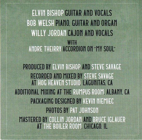 Elvin Bishop's Big Fun Trio – Something Smells Funky 'Round Here Music CD