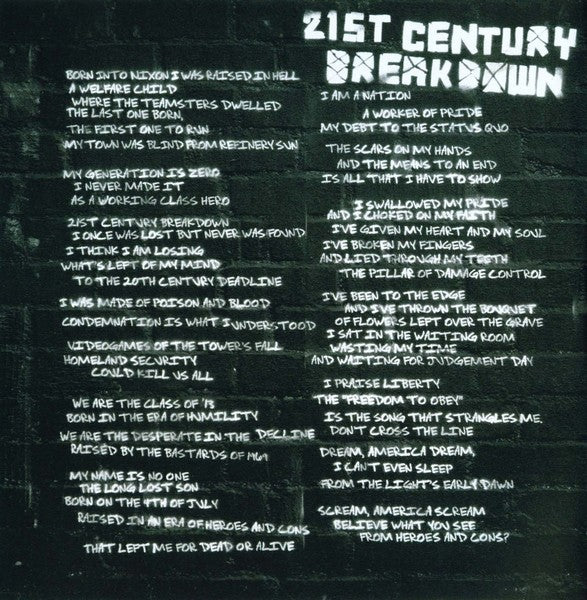 Green Day – 21st Century Breakdown Music CD