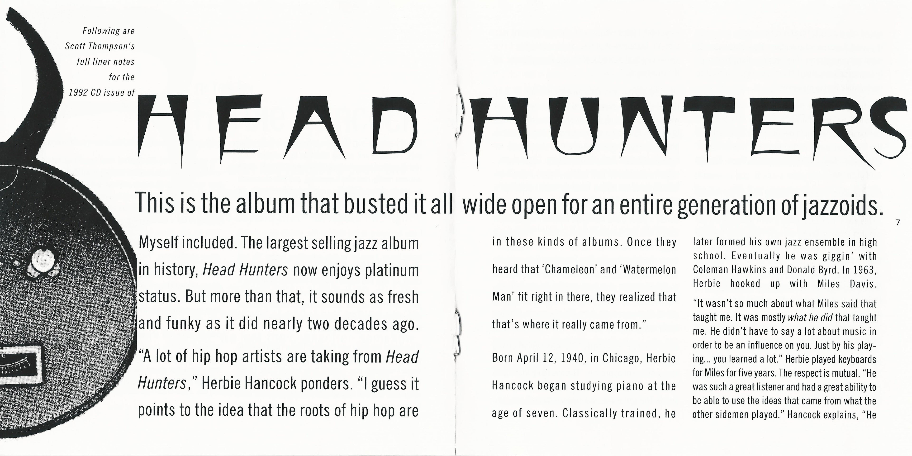 Herbie Hancock – Headhunters Music CD