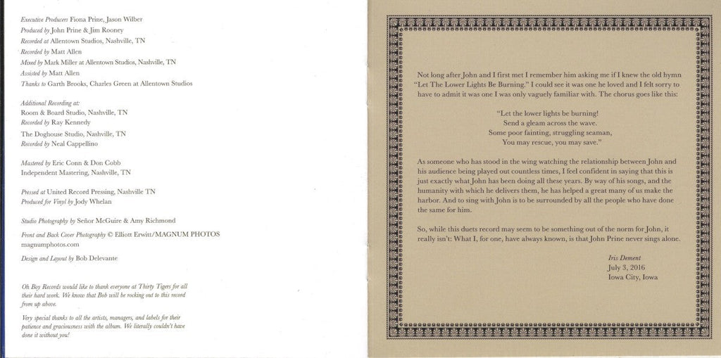 John Prine – For Better, Or Worse (LP Vinyl) Vinyl Record