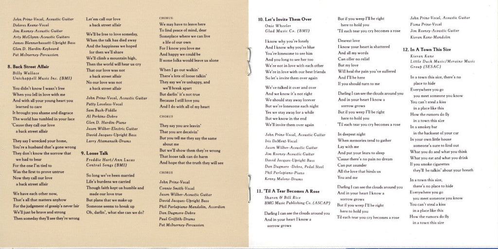 John Prine – In Spite of Ourselves Music CD