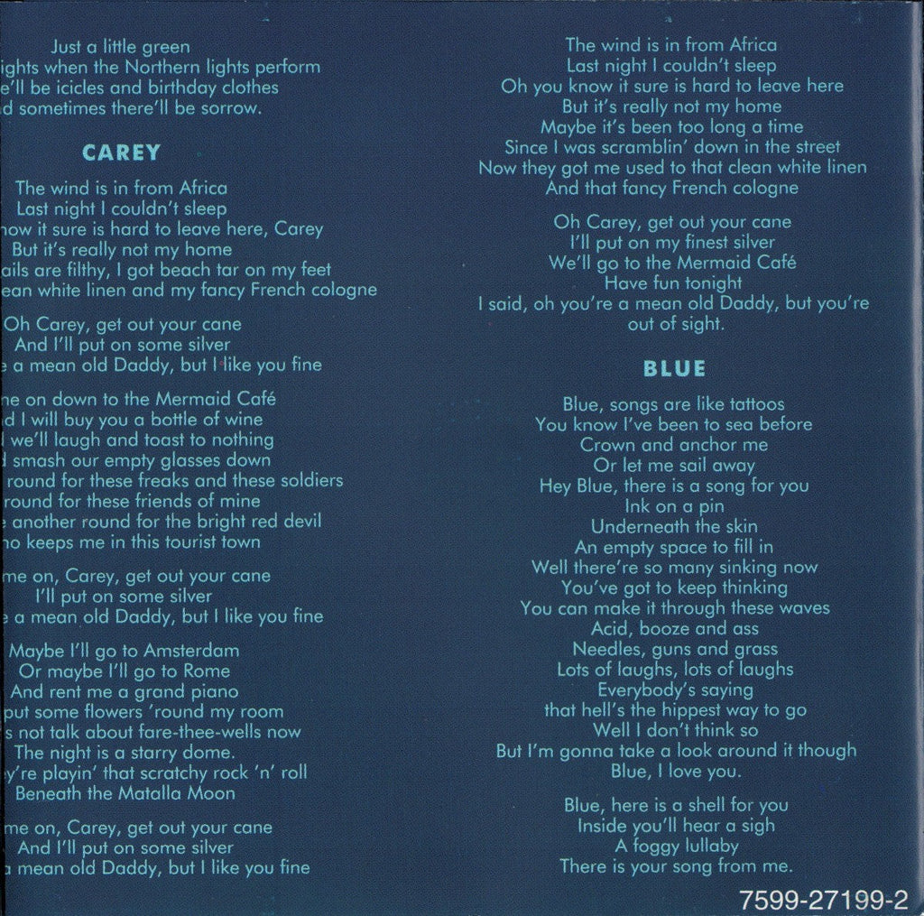 Joni Mitchell – Blue Music CD