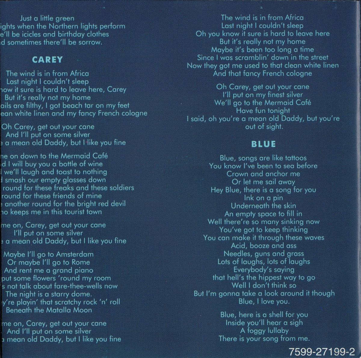 Joni Mitchell – Blue Music CD