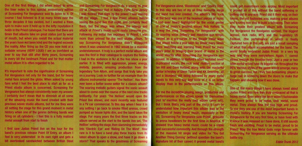 Judas Priest – Screaming For Vengeance: Special 30th Anniversary Edition (CD & DVD) Music CD