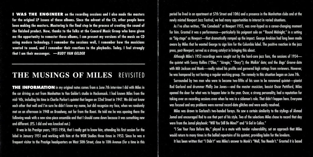 Miles Davis – Musings Of Miles (LP Vinyl) Vinyl Record