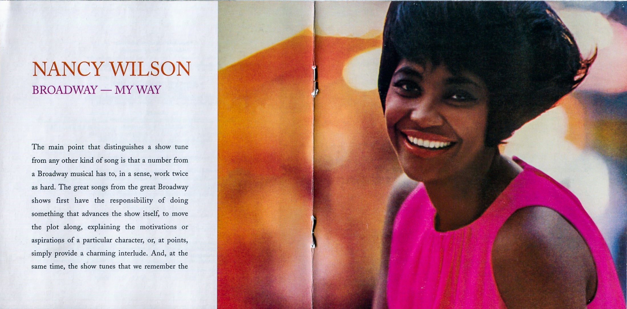 Nancy Wilson – Broadway My Way Music CD